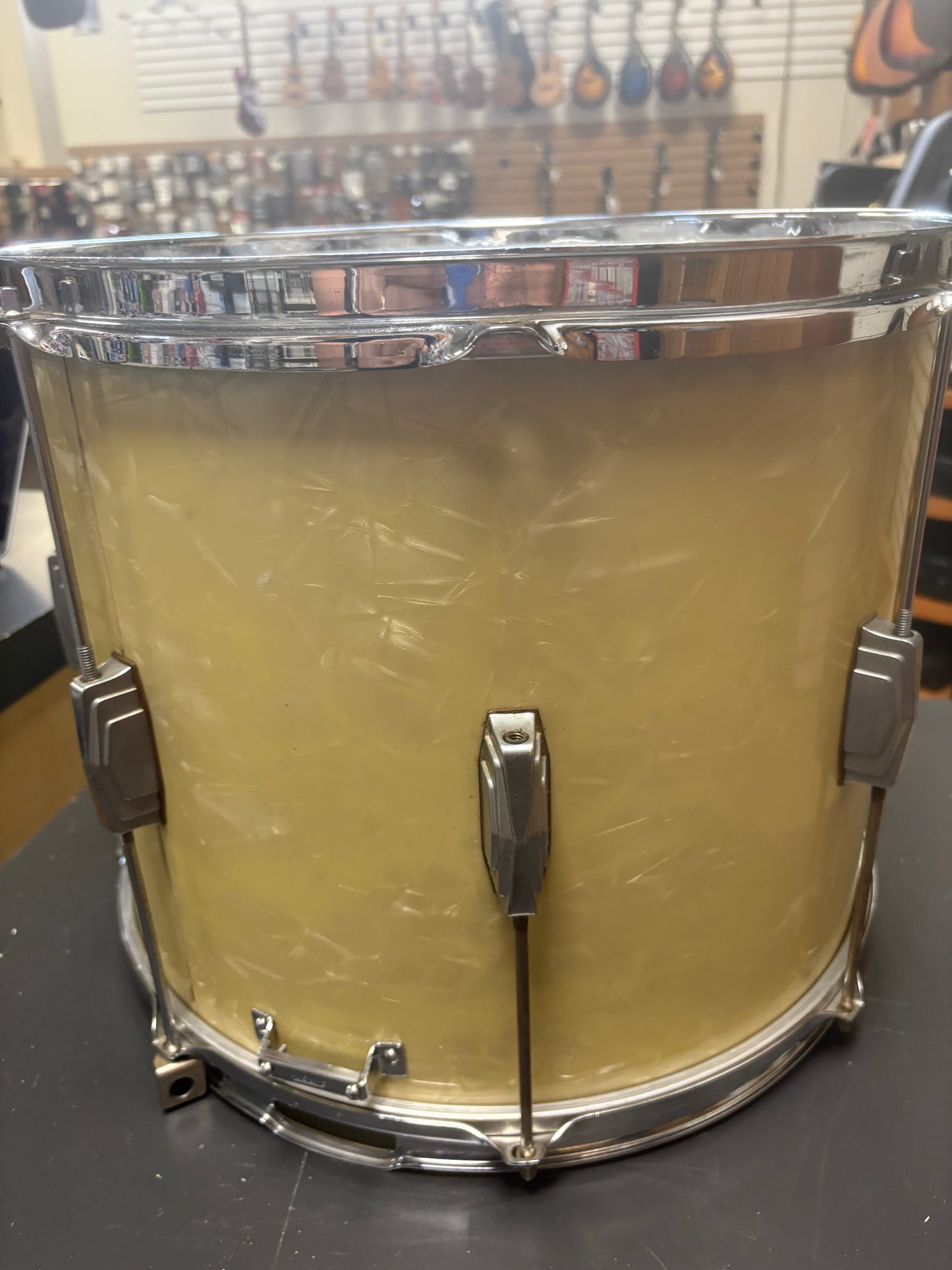 Leedy & Ludwig 3160 "Triumphlal" 15"x12" Parade Snare Drum - Marine Pearl (1952)