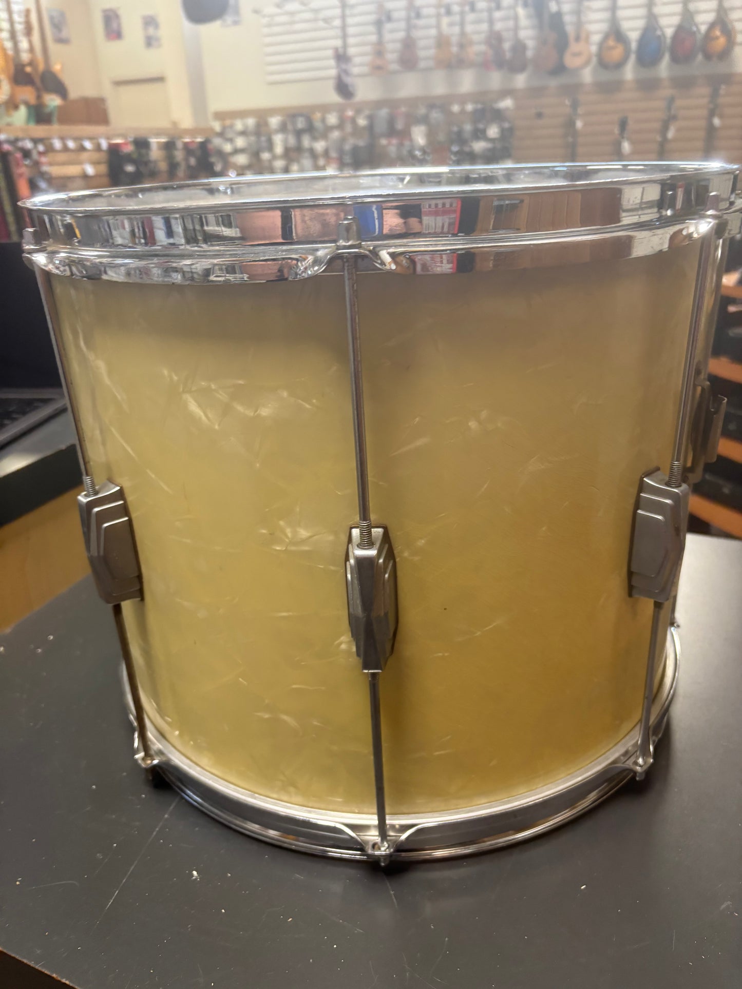 Leedy & Ludwig 3160 "Triumphlal" 15"x12" Parade Snare Drum - Marine Pearl (1952)