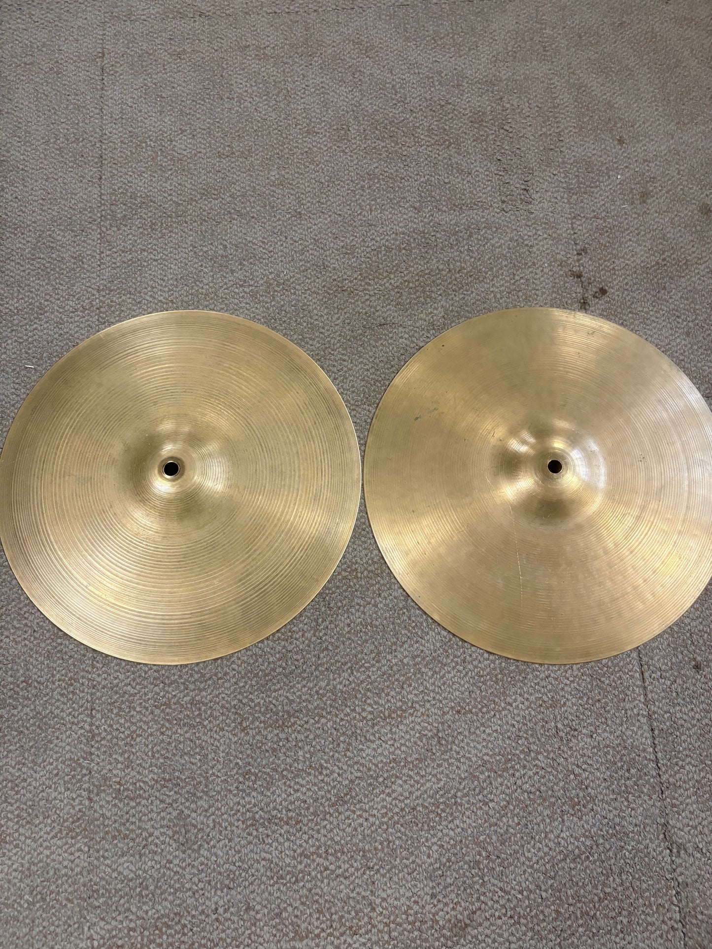 ZIldjian 14" Hi Hat Cymbals (1960's Top - 1950's Bottom)