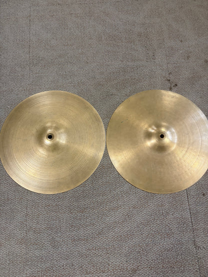ZIldjian 14" Hi Hat Cymbals (1960's Top - 1950's Bottom)