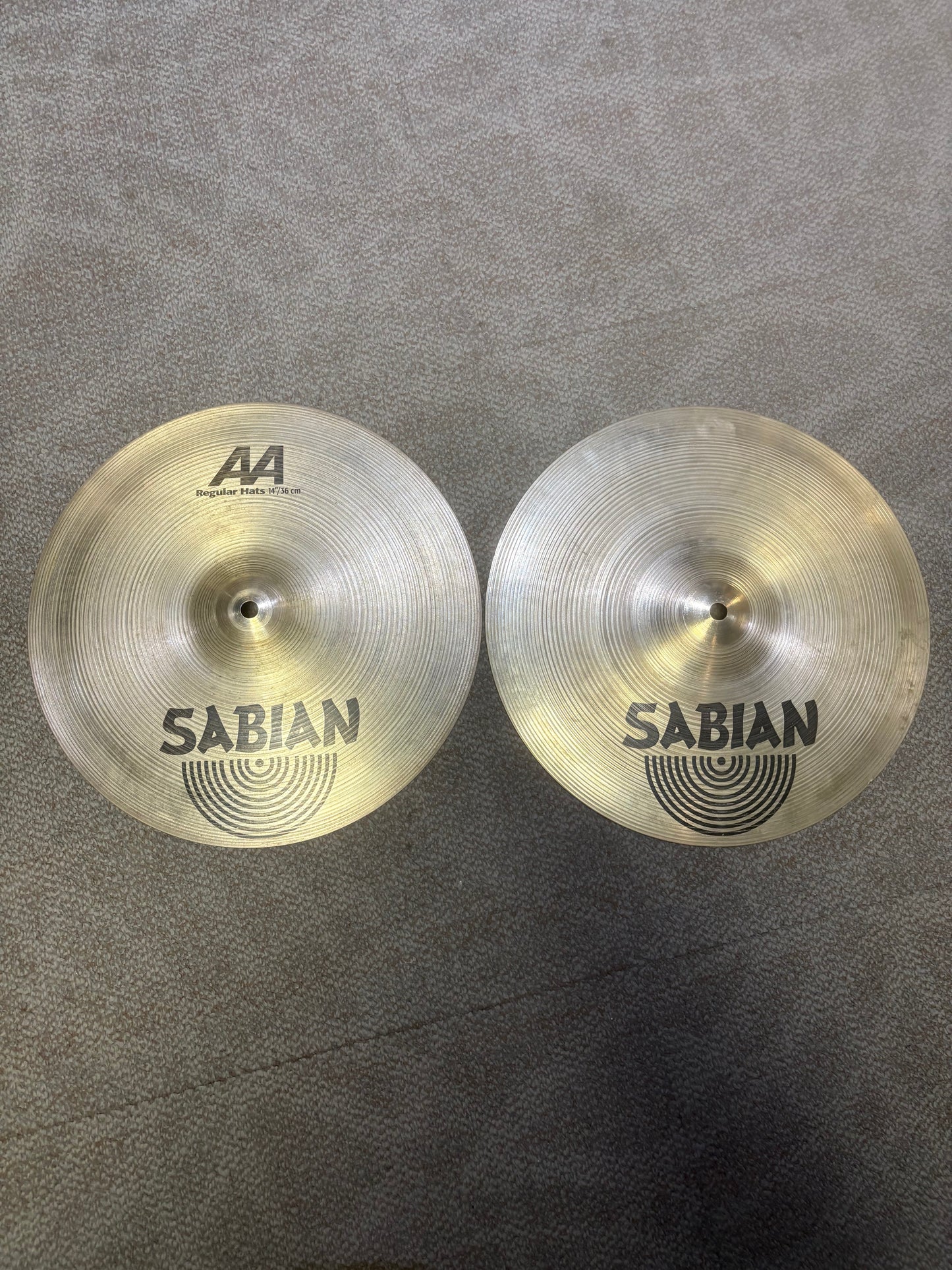 Sabian 14" AA Regular Hi-Hat Cymbals (Used)