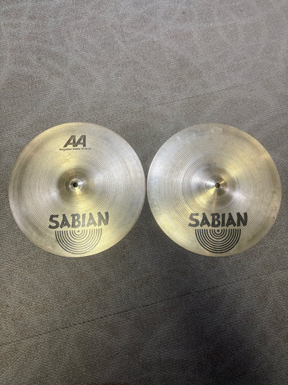 Sabian 14" AA Regular Hi-Hat Cymbals (Used)