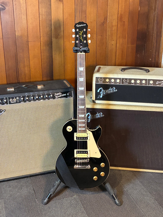 Epiphone Les Paul Standard Electric Guitar - Ebony (2014)