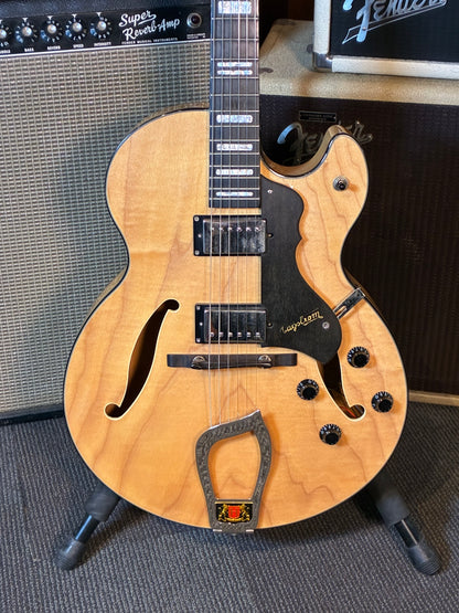 Hagstrom HJ500 Archtop Hollow Body Electric Guitar w/Case - Natural (Used)