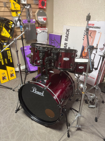 Pearl Forum 5-Piece Drum Set w/Hardware - Wine Red (Used)