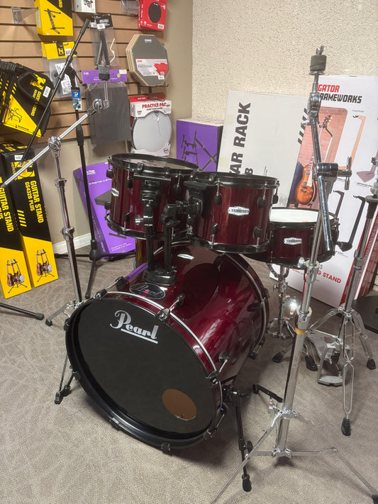 Pearl Forum 5-Piece Drum Set w/Hardware - Wine Red (Used)