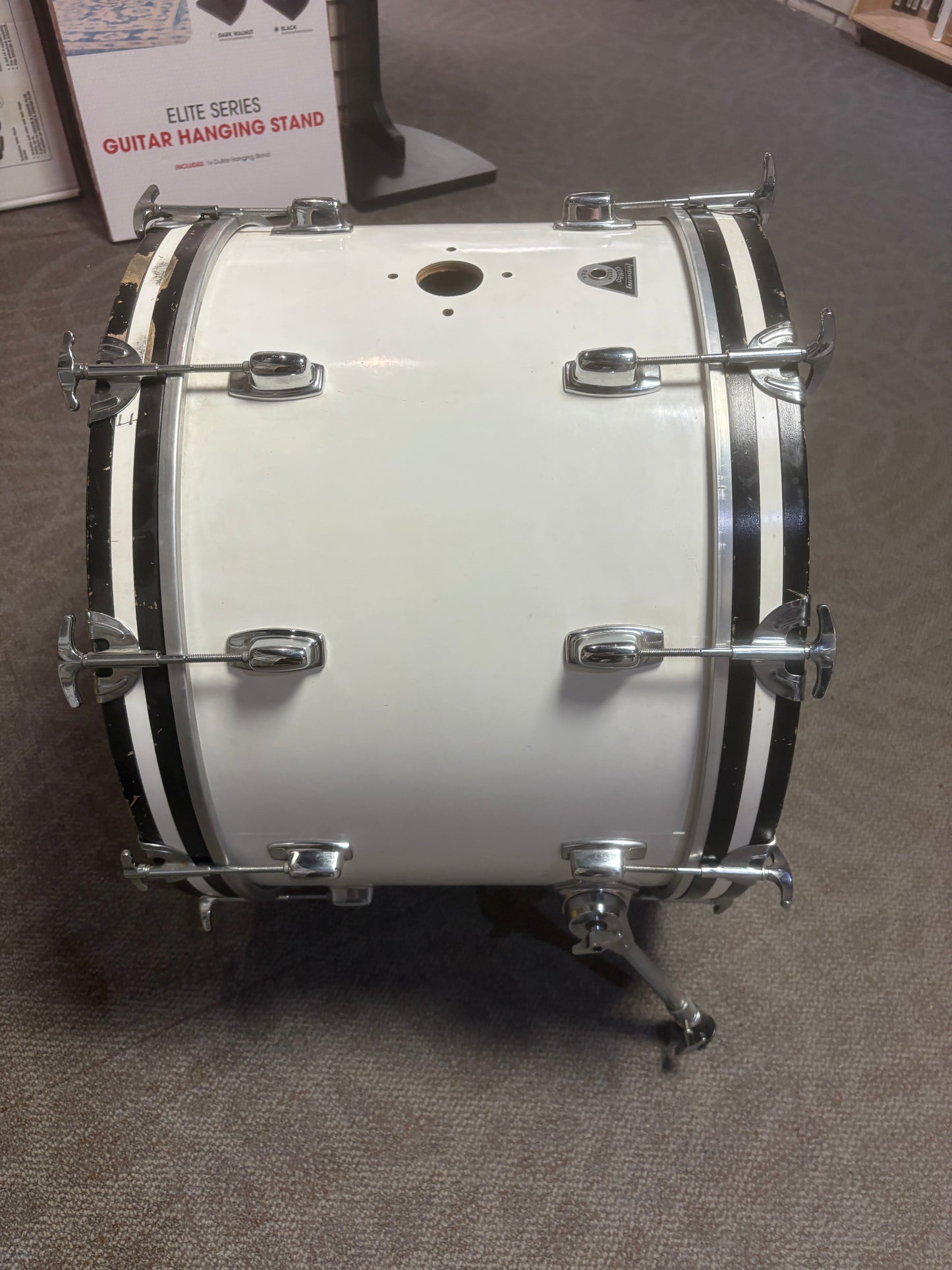 Ludwig Combo 22"x14" Bass Drum - White Cortex Wrap  (1978-1980)
