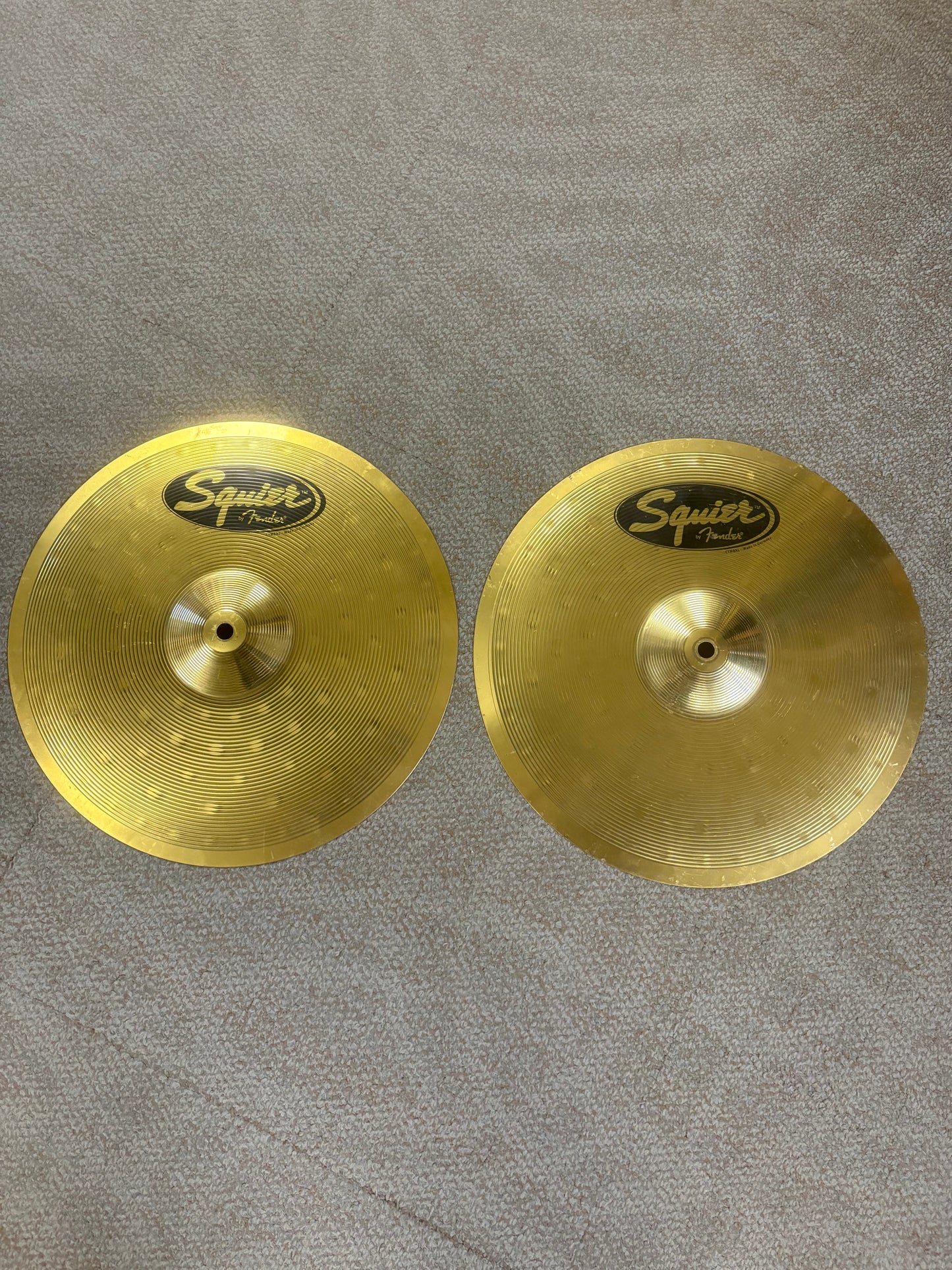 Squier 14" Brass Hi-Hat Cymbals (Used)