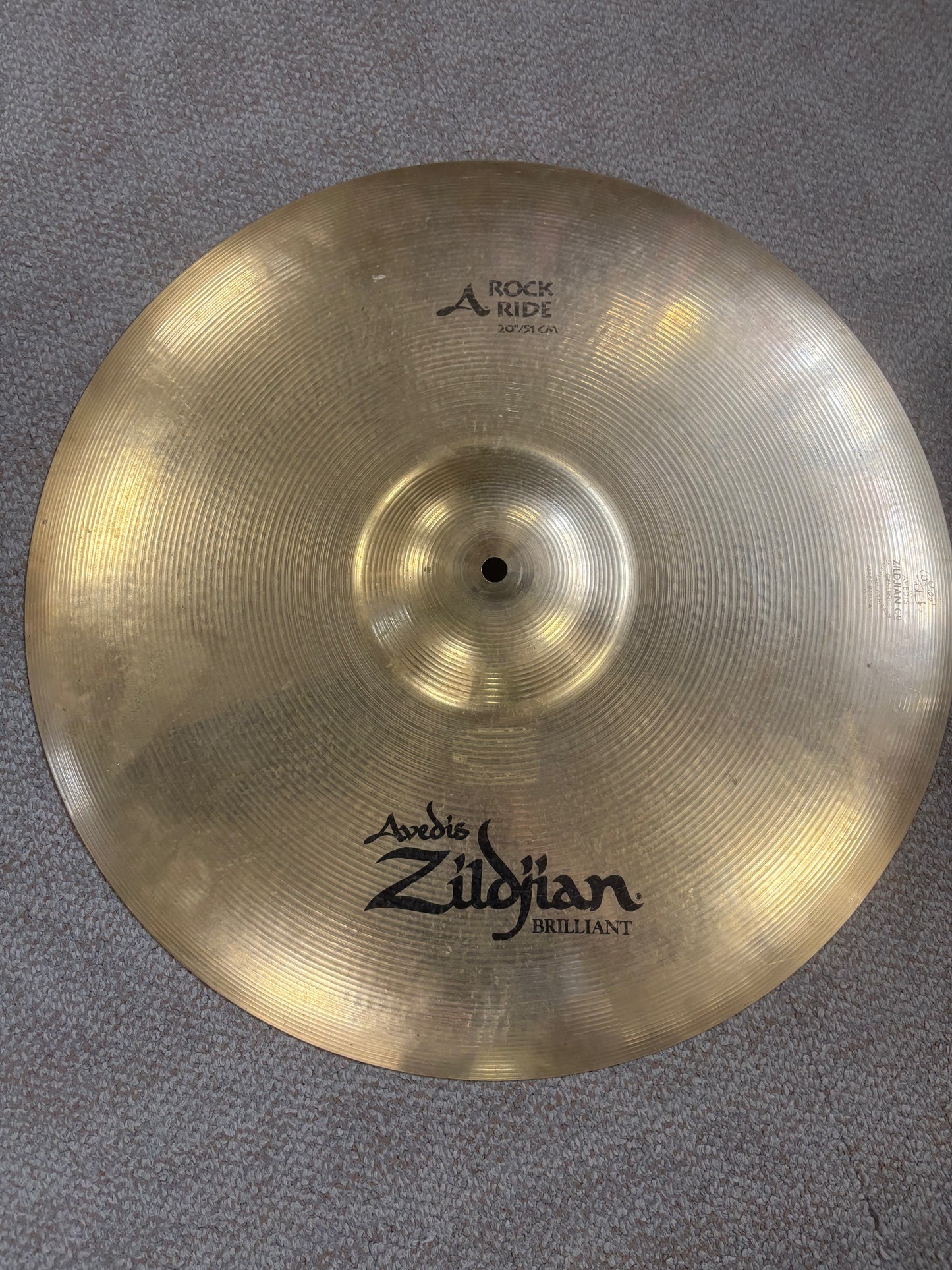 Zildjian A 20" Brilliant Rock Ride Cymbal (Used)