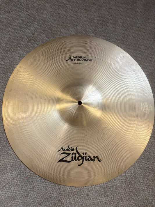 Zildjian A 20" Medium Thin Crash Cymbal (Used)