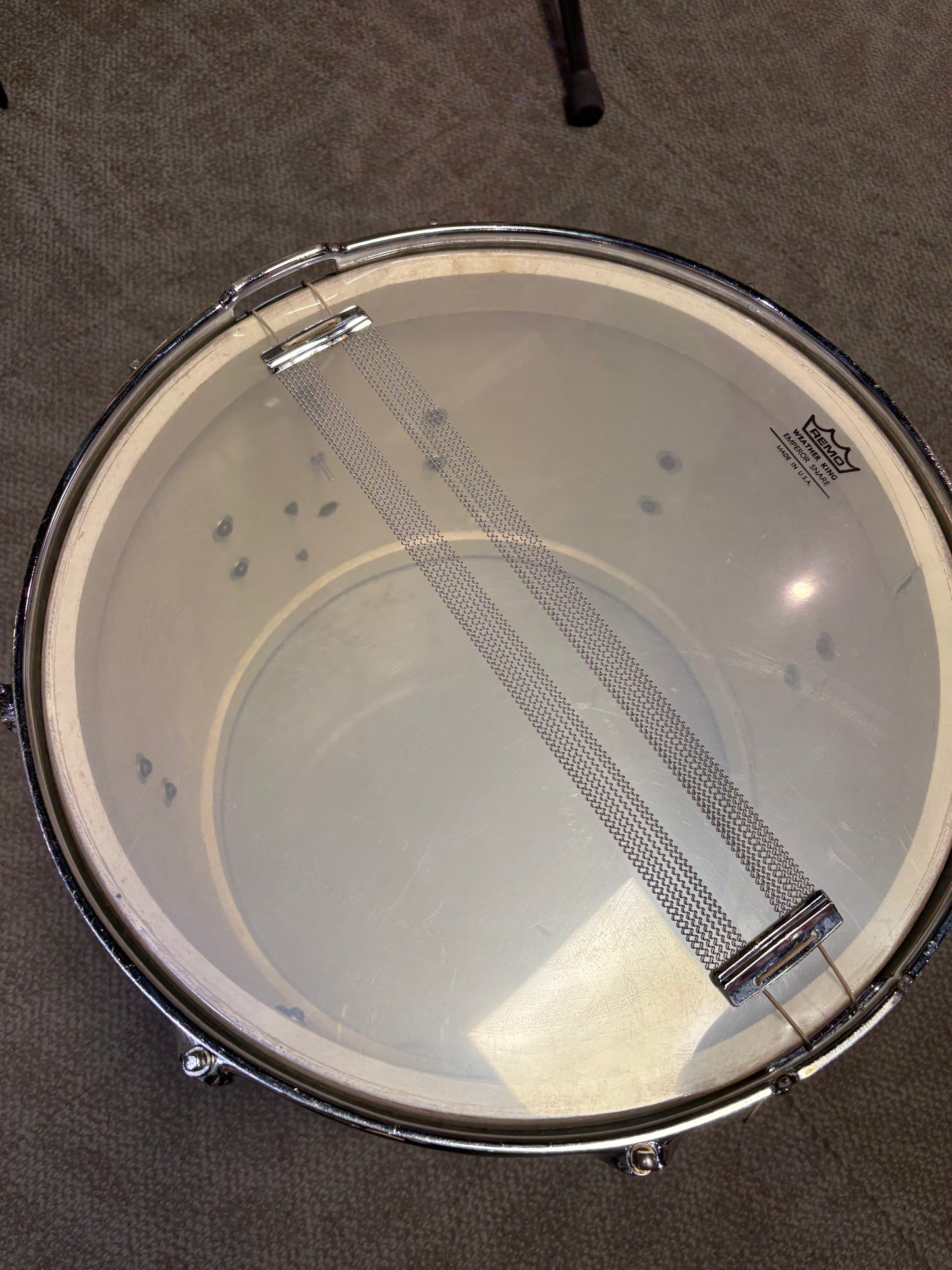 Leedy & Ludwig 3160 "Triumphlal" 15"x12" Parade Snare Drum - Marine Pearl (1952)