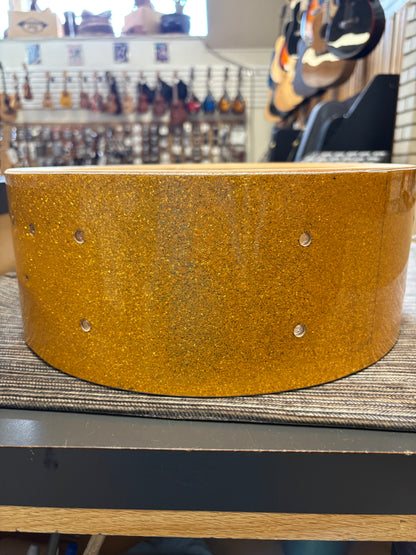 Slingerland Radio King Student Model 14"x5.5" 8-Lug Snare Drum - Sparkling Gold (Mid to Late 1950's)