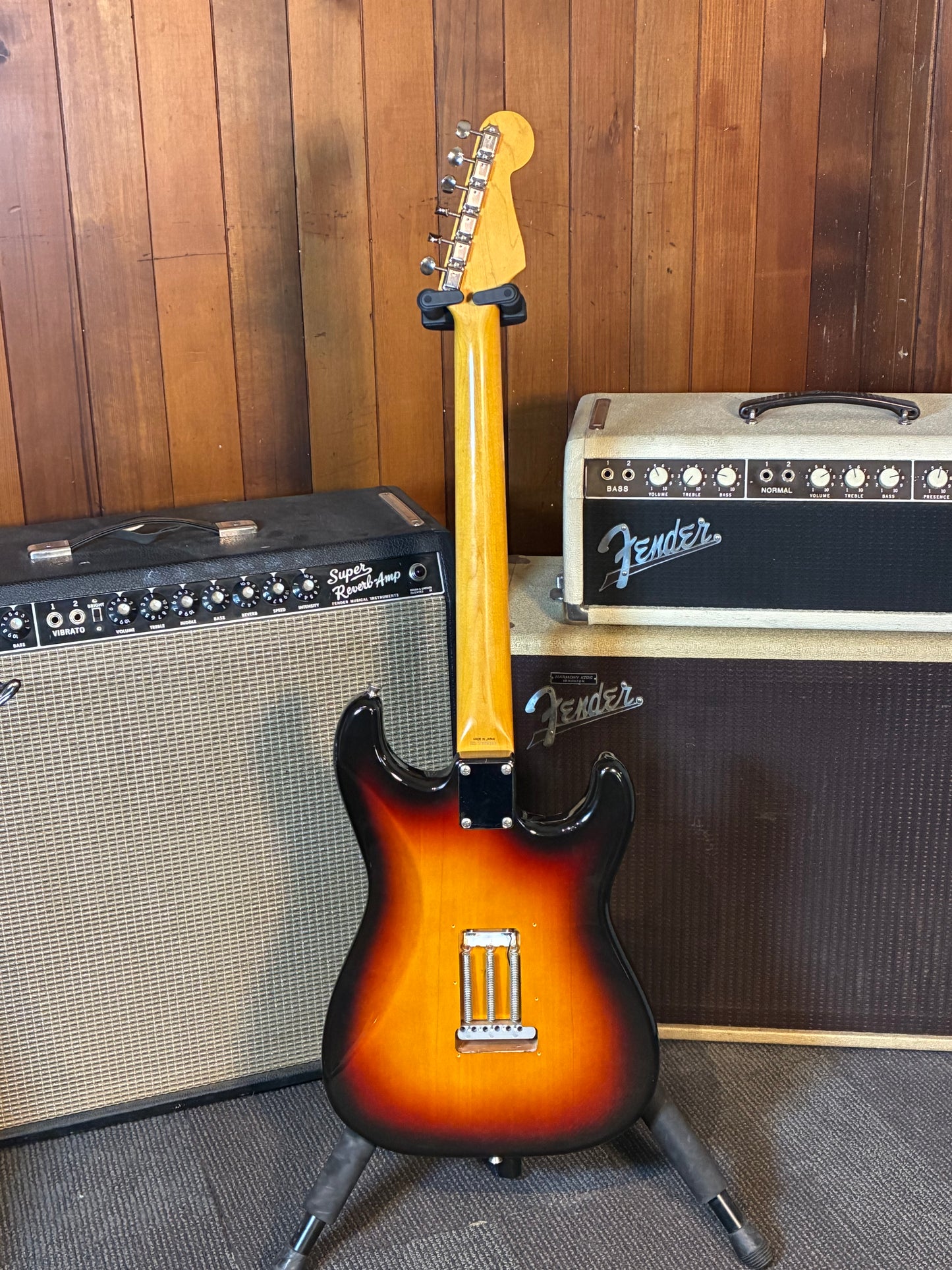 Fender Japan ST62L Left Handed Stratocaster w/Case - 3-Tone Sunburst  (1990's)