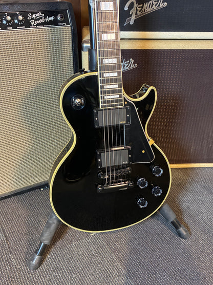 Burny Made in Japan RLC-70 Electric Guitar - Ebony (1980's)