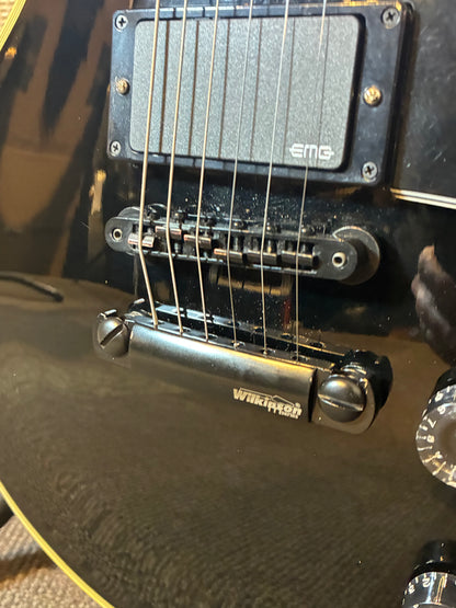 Burny Made in Japan RLC-70 Electric Guitar - Ebony (1980's)