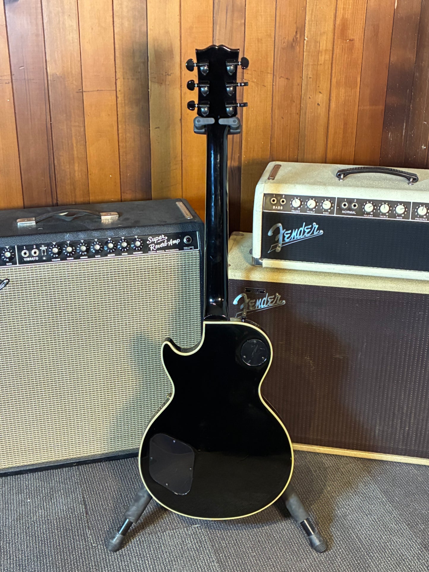 Burny Made in Japan RLC-70 Electric Guitar - Ebony (1980's)