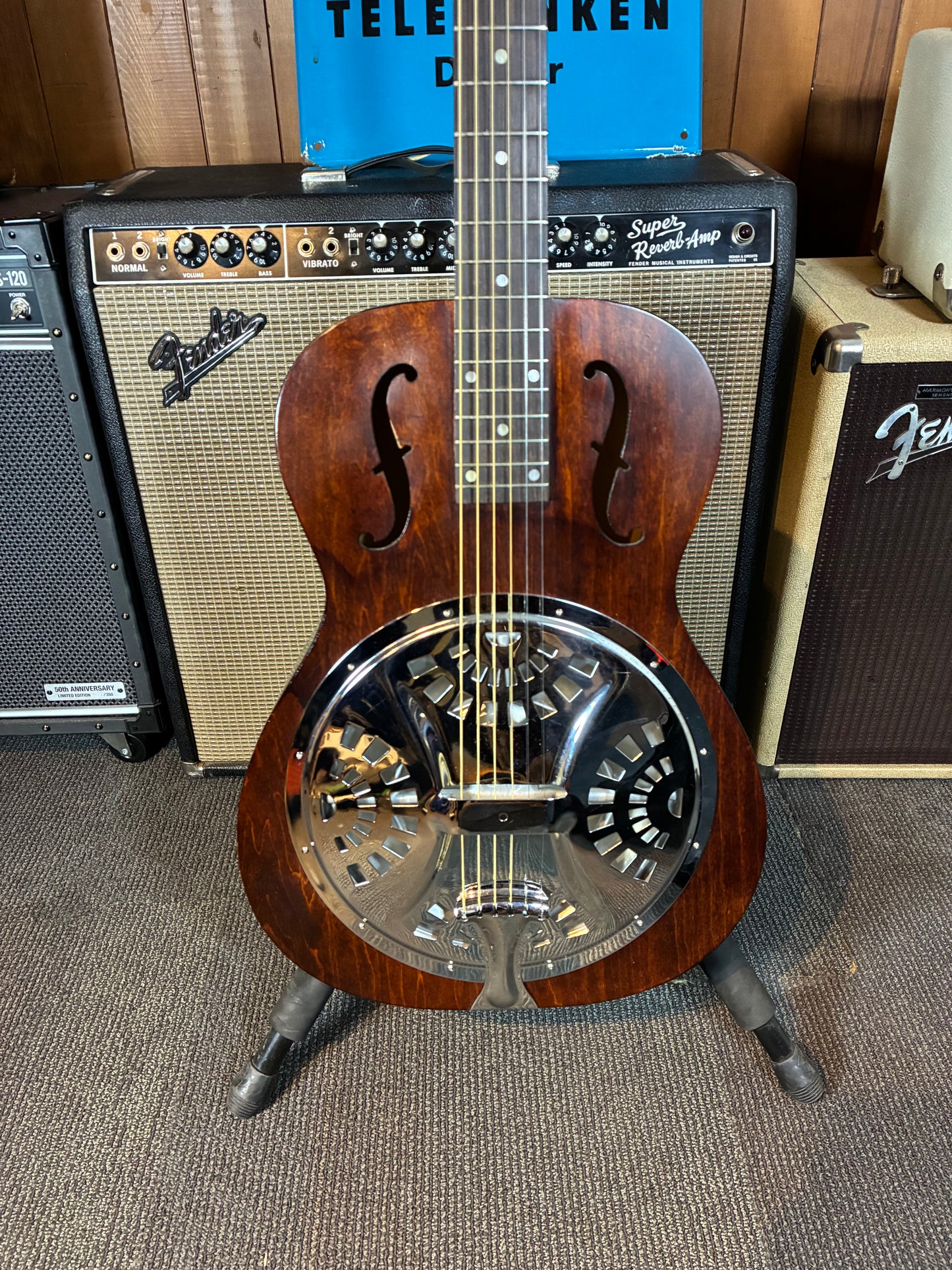 Dobro Original Hound Dog Acoustic/Electric Resonator Guitar (1990's)