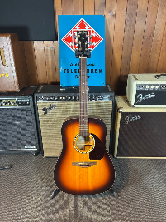 Simon & Patrick Songsmith Dreadnought Acoustic Guitar w/Gig Bag - Sunburst (Used)