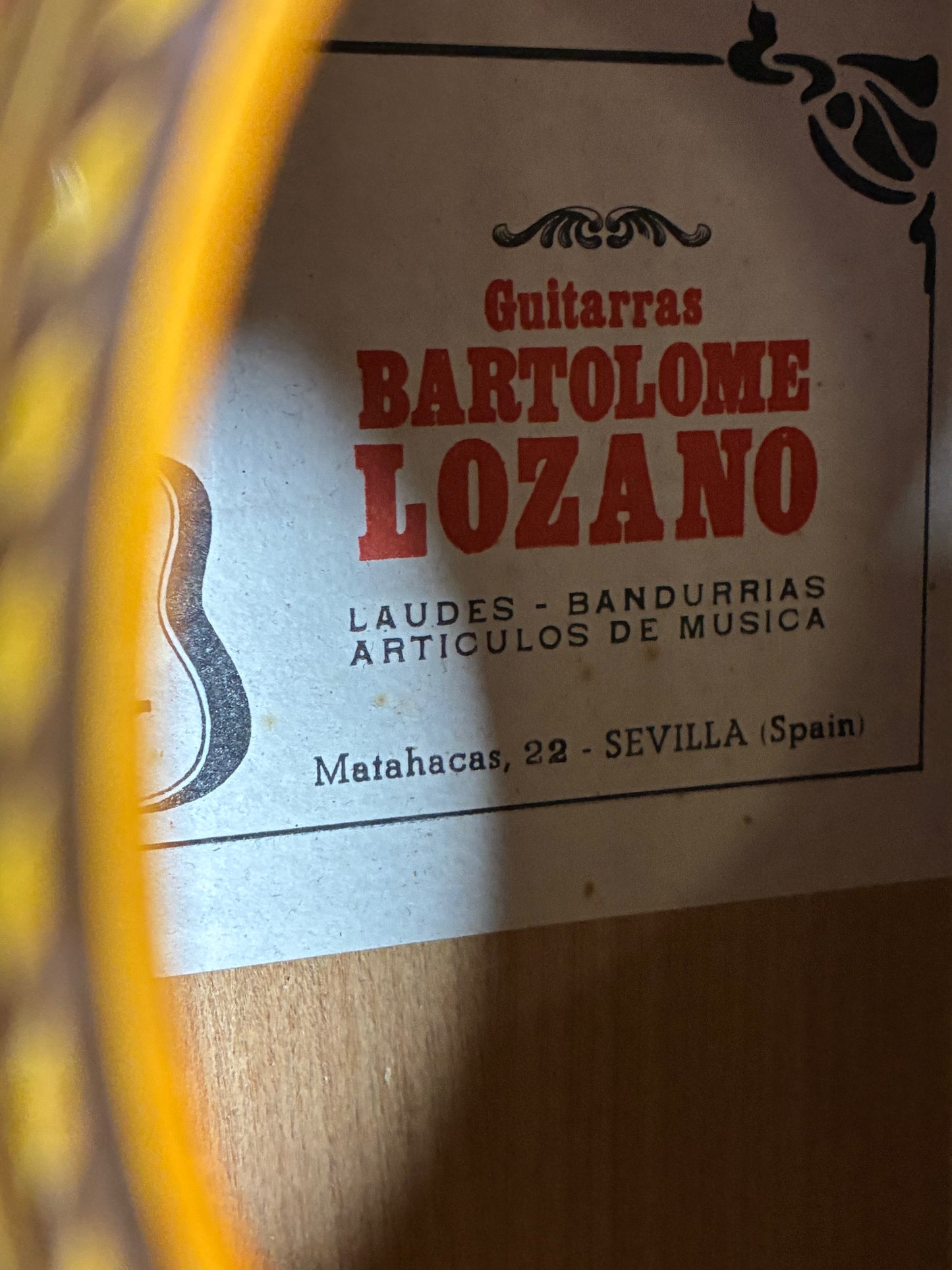 Bartolome Lozano Guitarras Flamenco Guitar w/Case (Used)