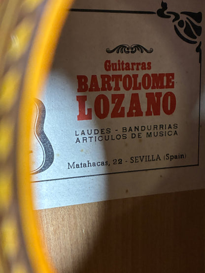 Bartolome Lozano Guitarras Flamenco Guitar w/Case (Used)