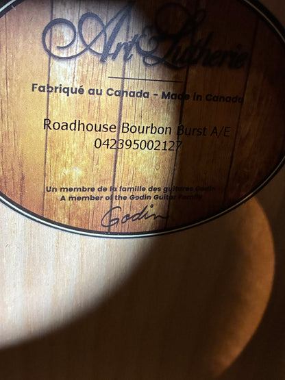 Art & Lutherie Roadhouse Acoustic/Electric Guitar - Bourbon Burst (Used)