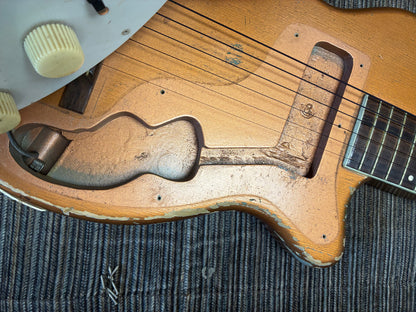 Harmony H44 Stratotone Electric Guitar w/Case -  Copper Bronze Finish (1950's)