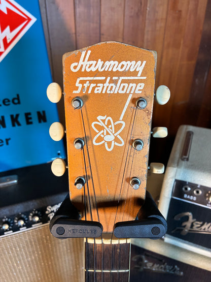 Harmony H44 Stratotone Electric Guitar w/Case -  Copper Bronze Finish (1950's)