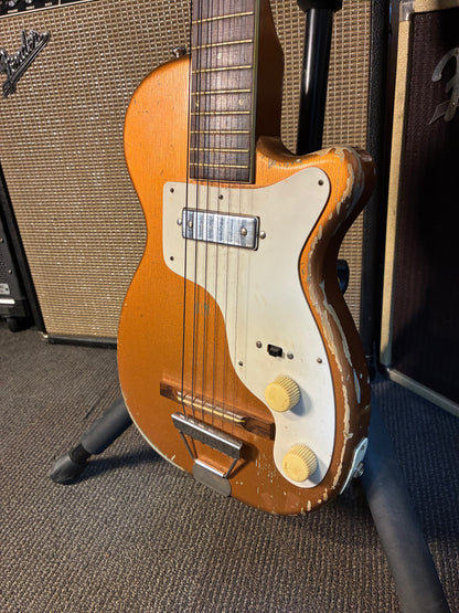 Harmony H44 Stratotone Electric Guitar w/Case -  Copper Bronze Finish (1950's)
