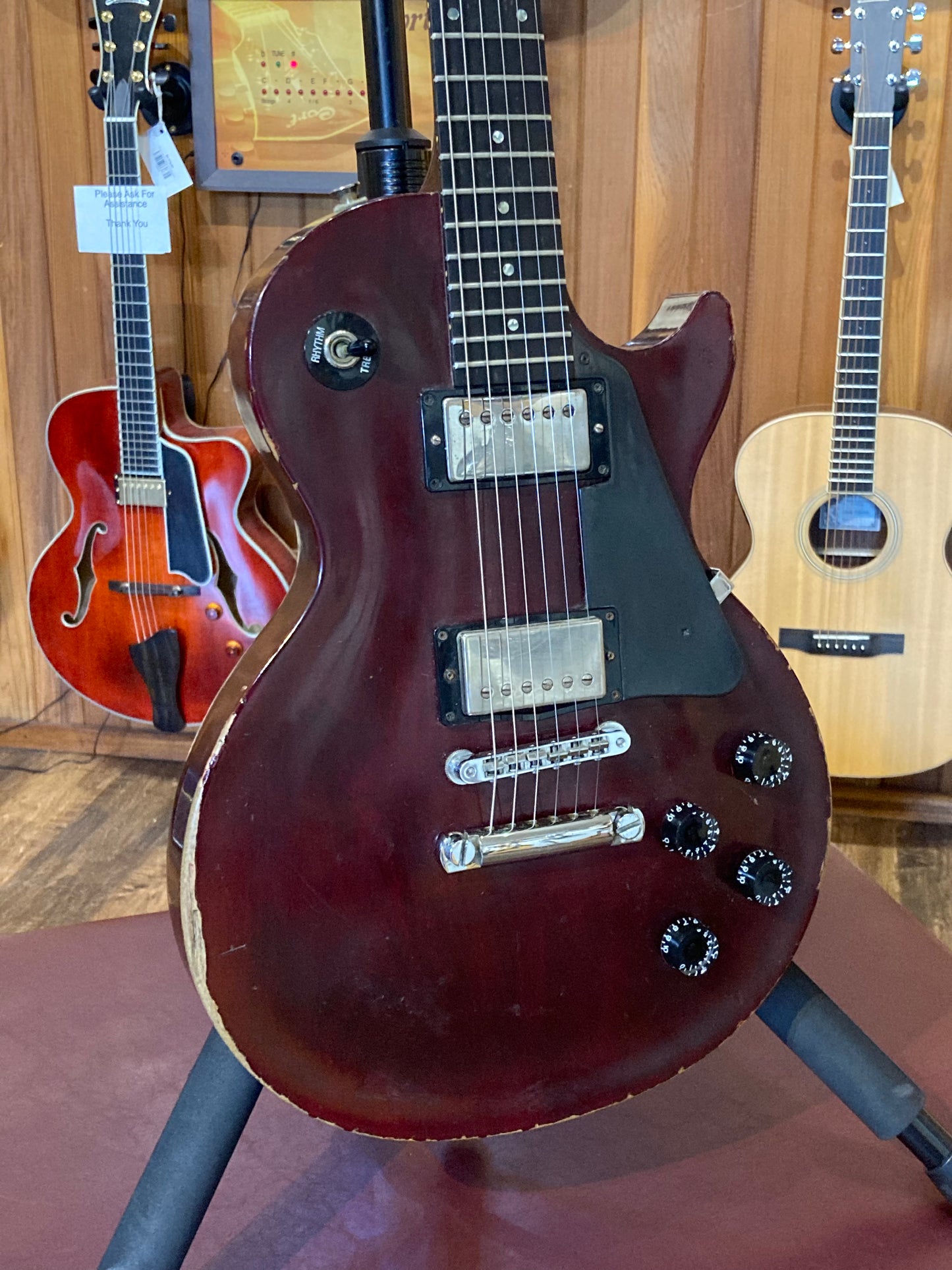 Gibson Les Paul Studio Electric Guitar w/Case - Wine Red (1989 )
