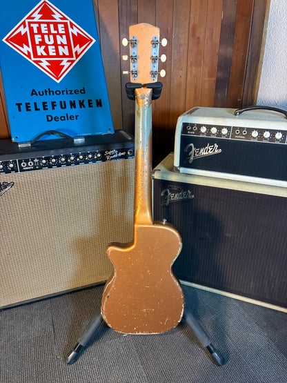 Harmony H44 Stratotone Electric Guitar w/Case -  Copper Bronze Finish (1950's)