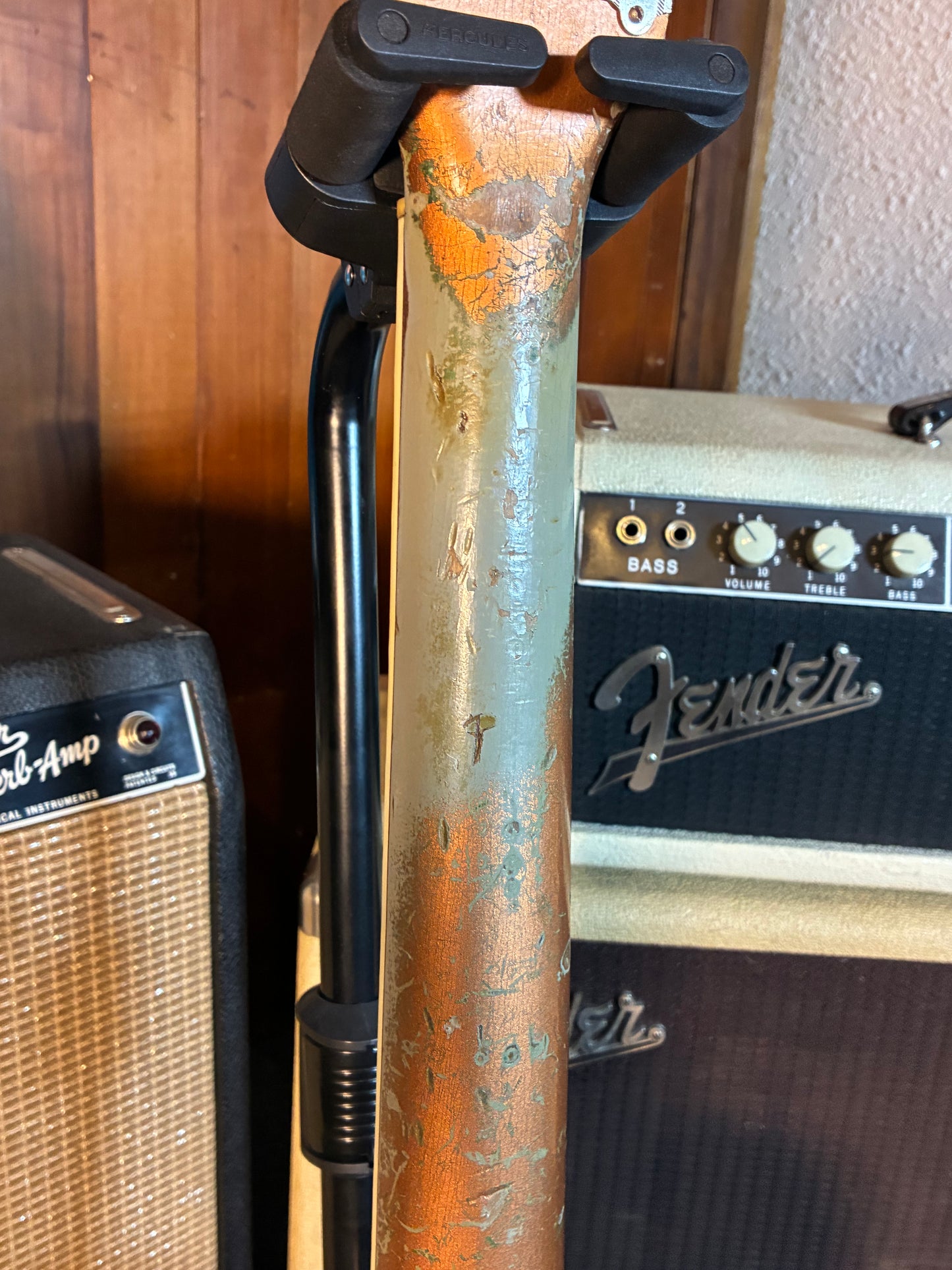 Harmony H44 Stratotone Electric Guitar w/Case -  Copper Bronze Finish (1950's)