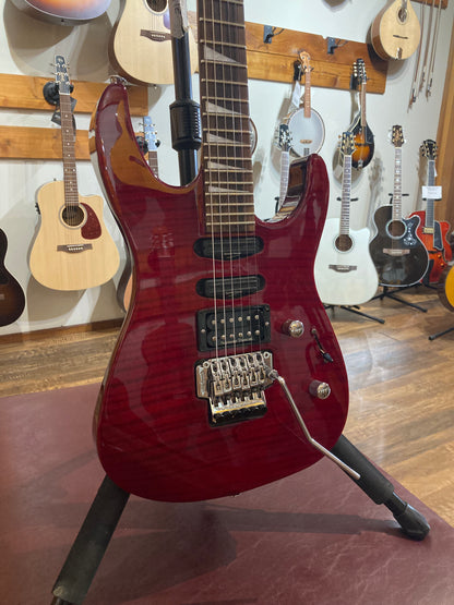 Jackson Pro Series SL3 MIJ w/Case - Transparent Red (2000's)