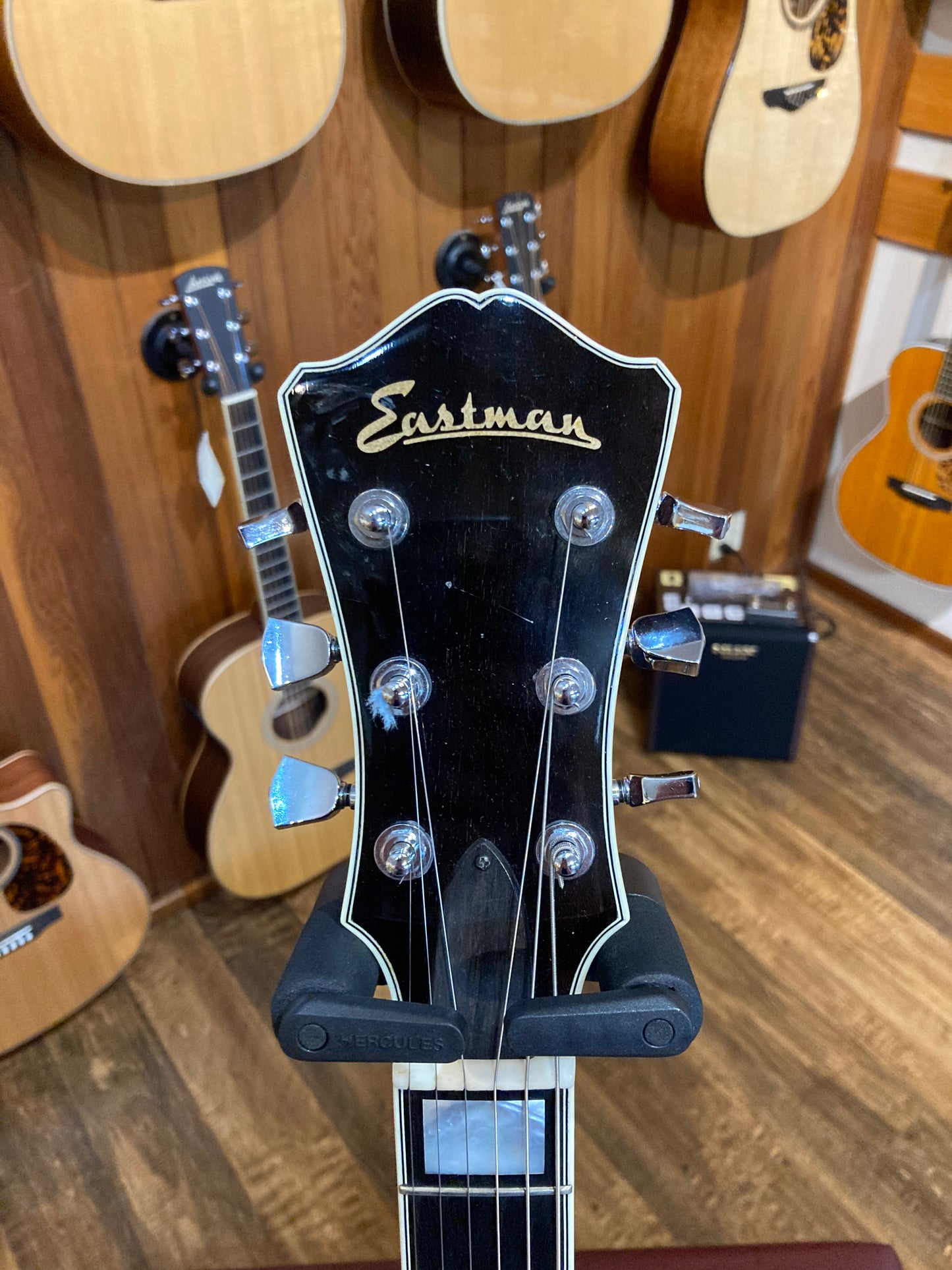 Eastman T184MX Thinline Semi-Hollow Body Left Handed Electric Guitar w/Case - Classic Finish (2009)