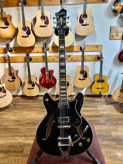 Hagstrom Tremar Viking Deluxe w/Gig Bag- Black (Used)