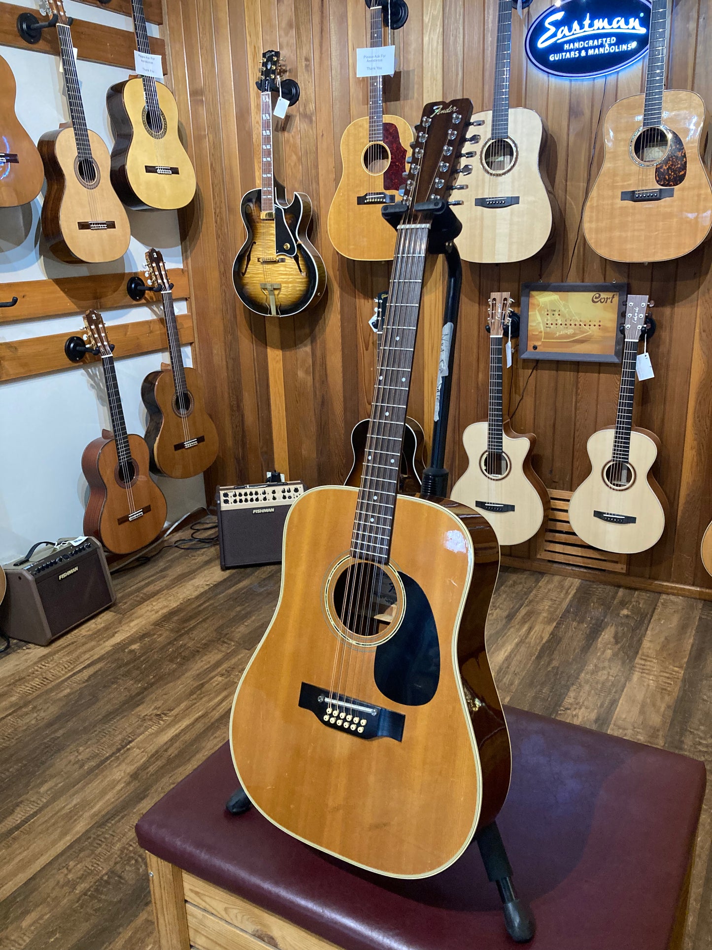 Fender F-55-12 12-String Acoustic Guitar w/Case (1970's)