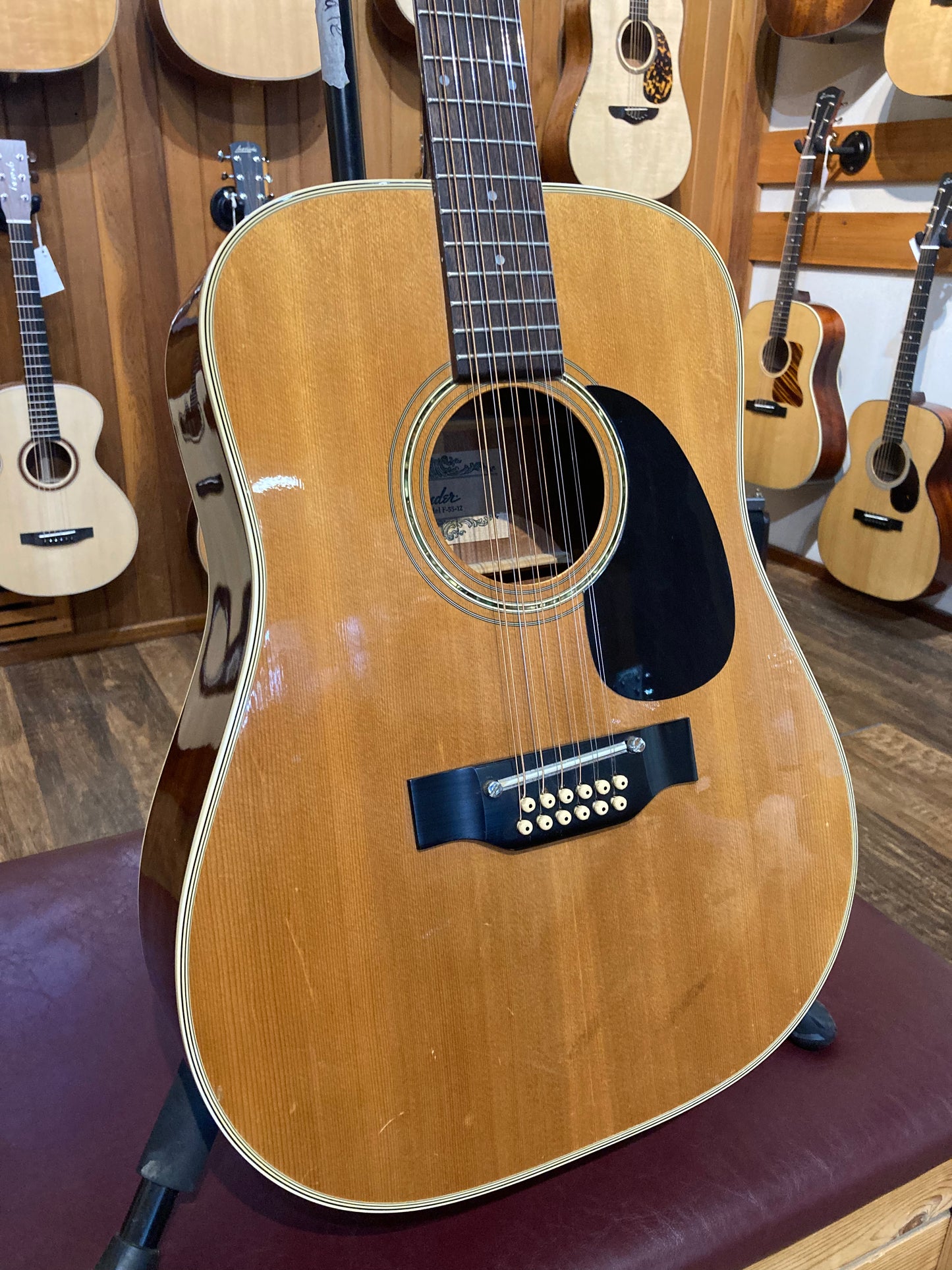 Fender F-55-12 12-String Acoustic Guitar w/Case (1970's)
