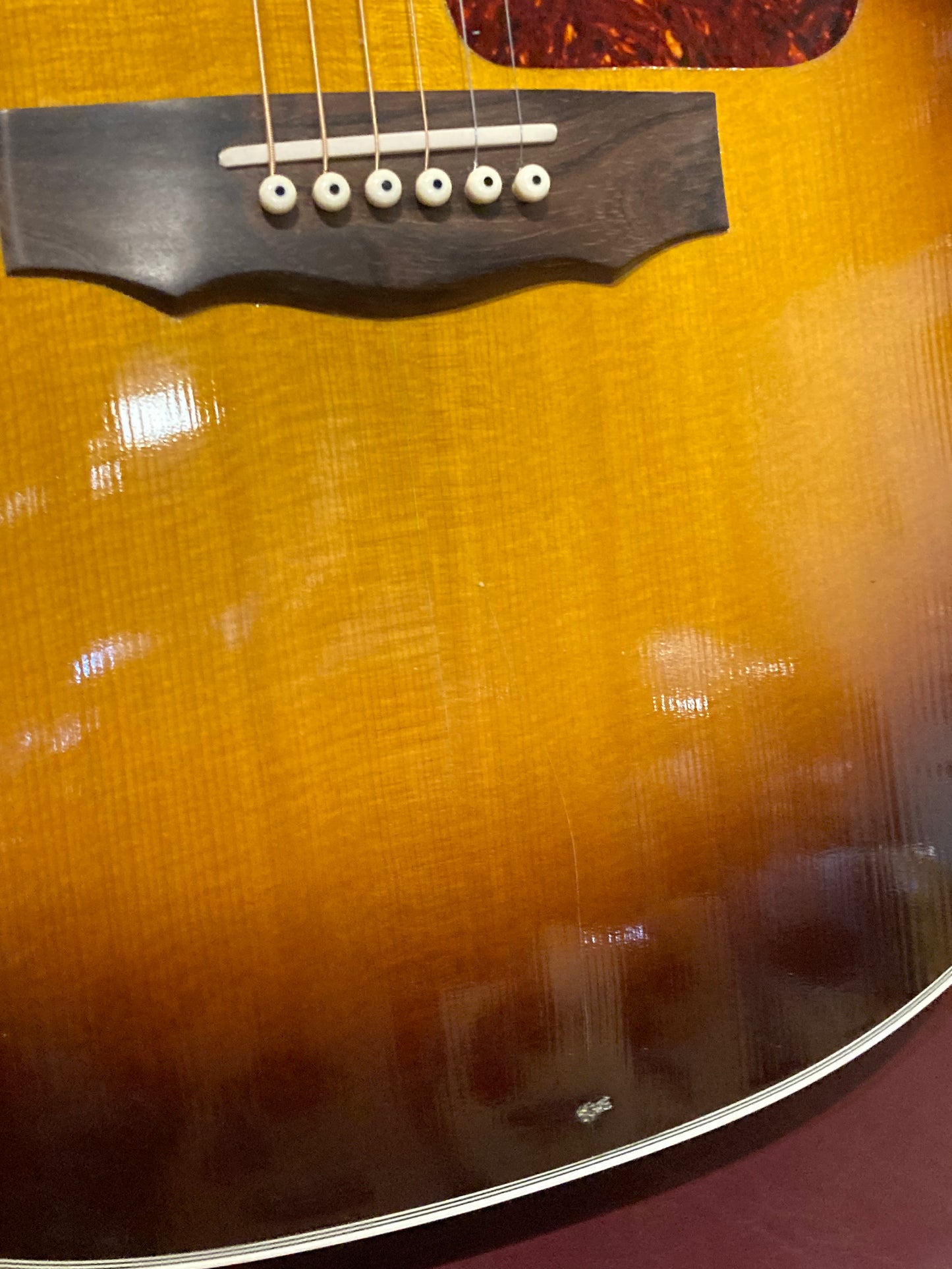 Guild JF30 Jumbo Acoustic/Electric Guitar w/Case - Antique Burst (1996)