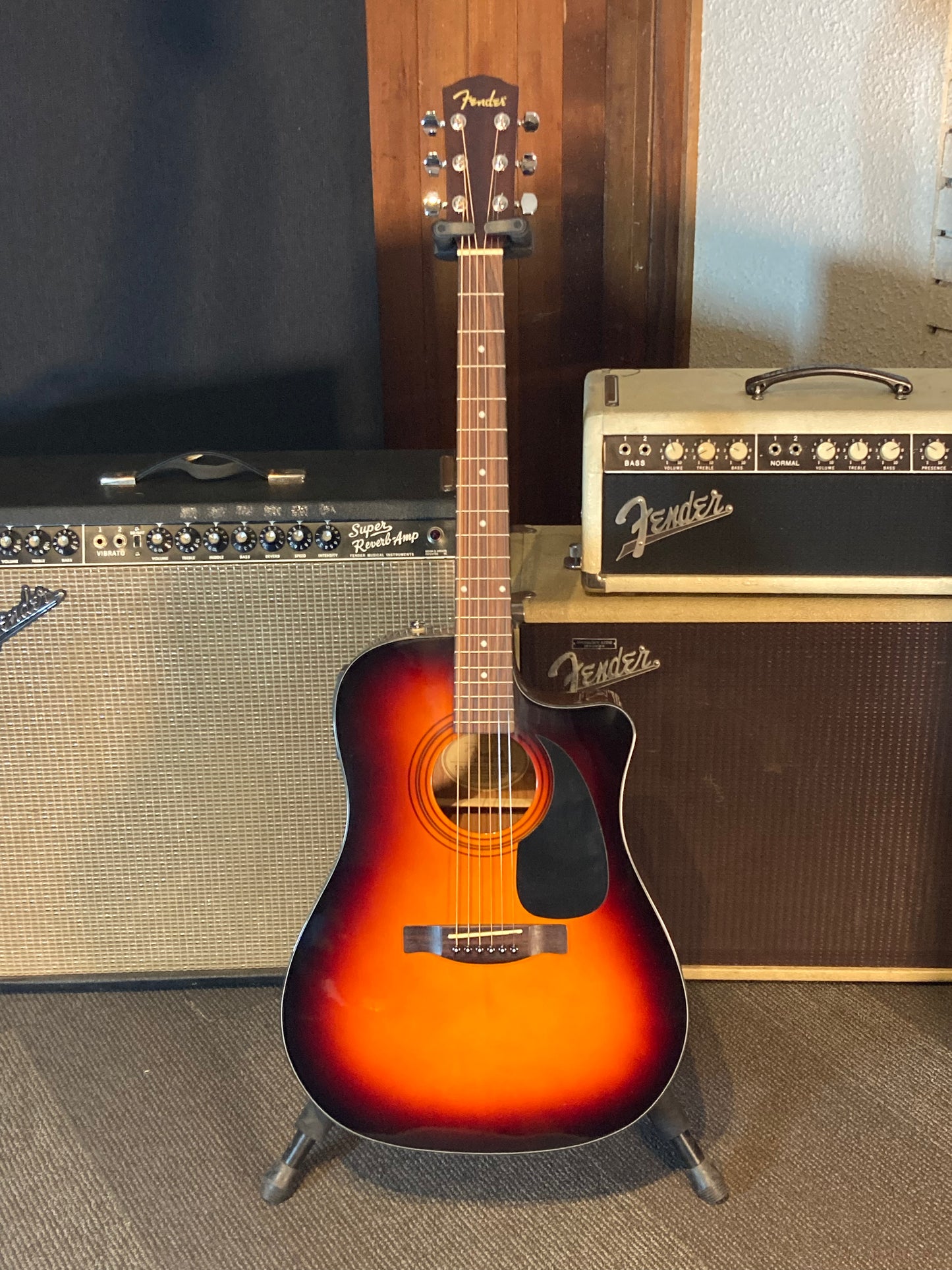 Fender CD-60CE Acoustic/Electric Guitar w/Case - Sunburst (Used)