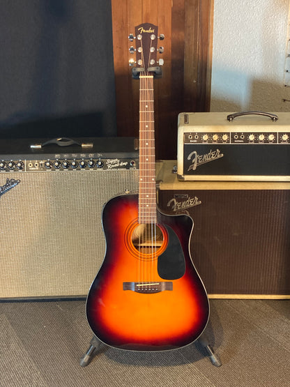 Fender CD-60CE Acoustic/Electric Guitar w/Case - Sunburst (Used)