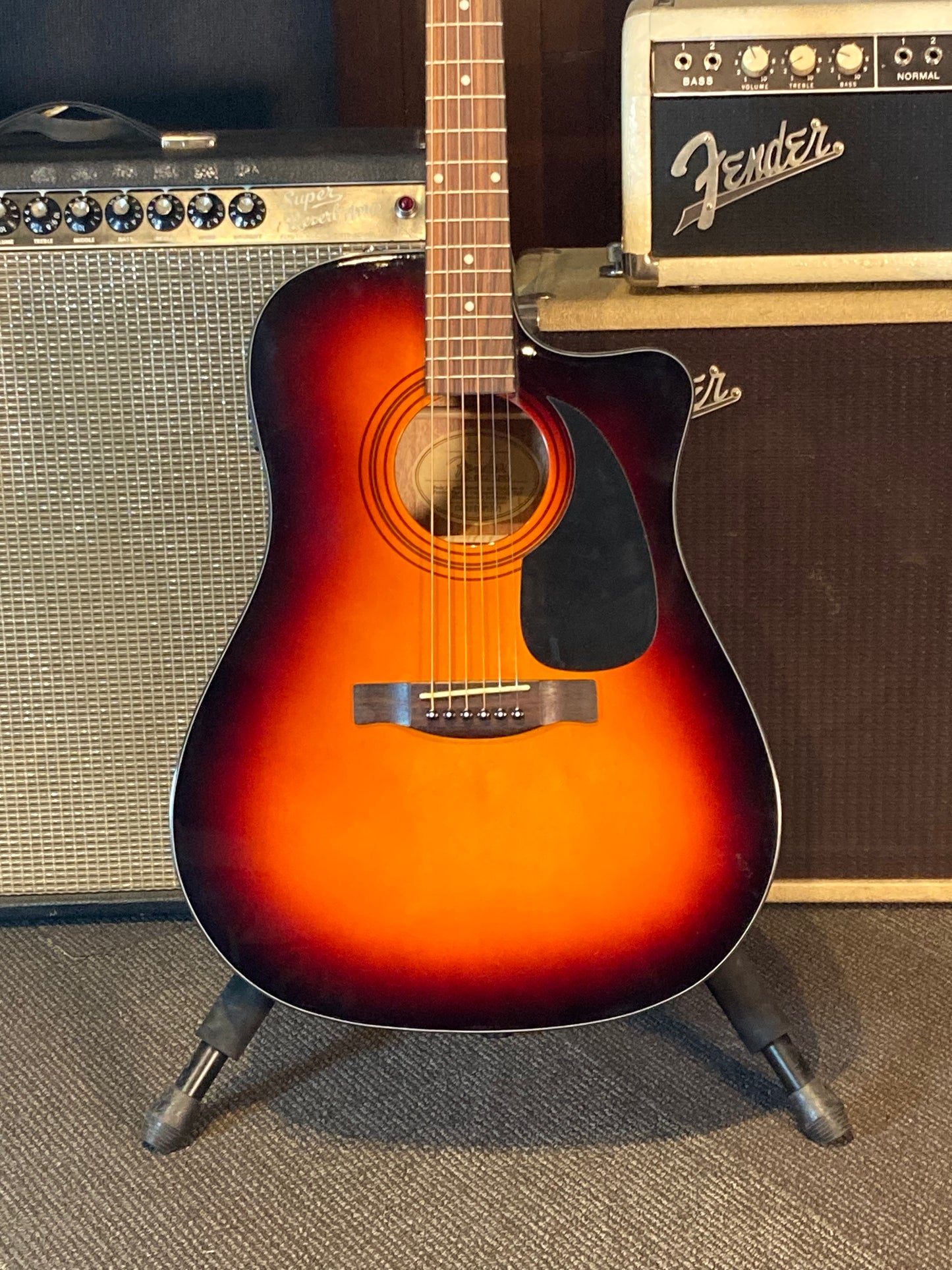 Fender CD-60CE Acoustic/Electric Guitar w/Case - Sunburst (Used)
