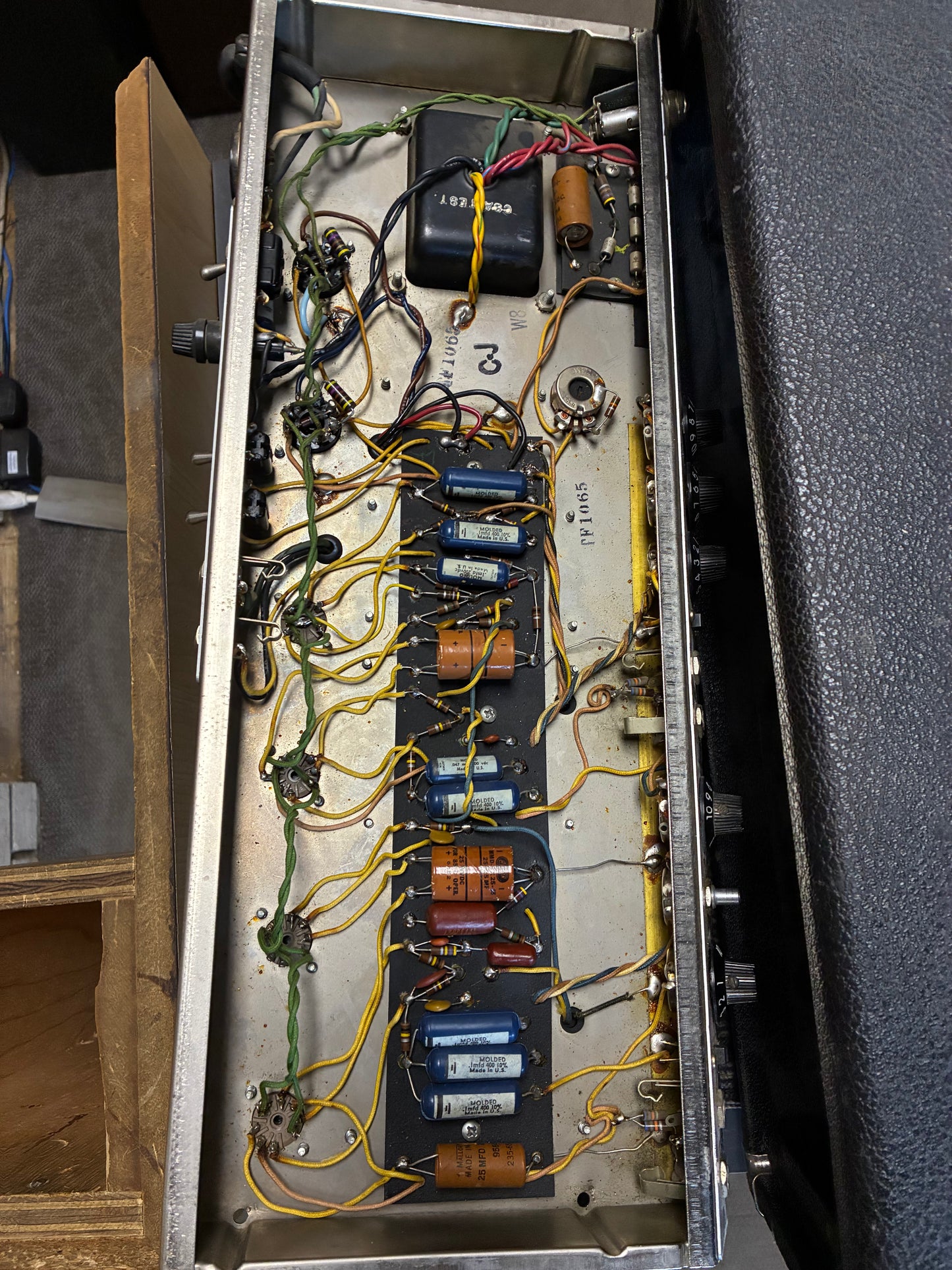 Fender Bassman AA864 Black Panel 50w Amplifier Head (1965)