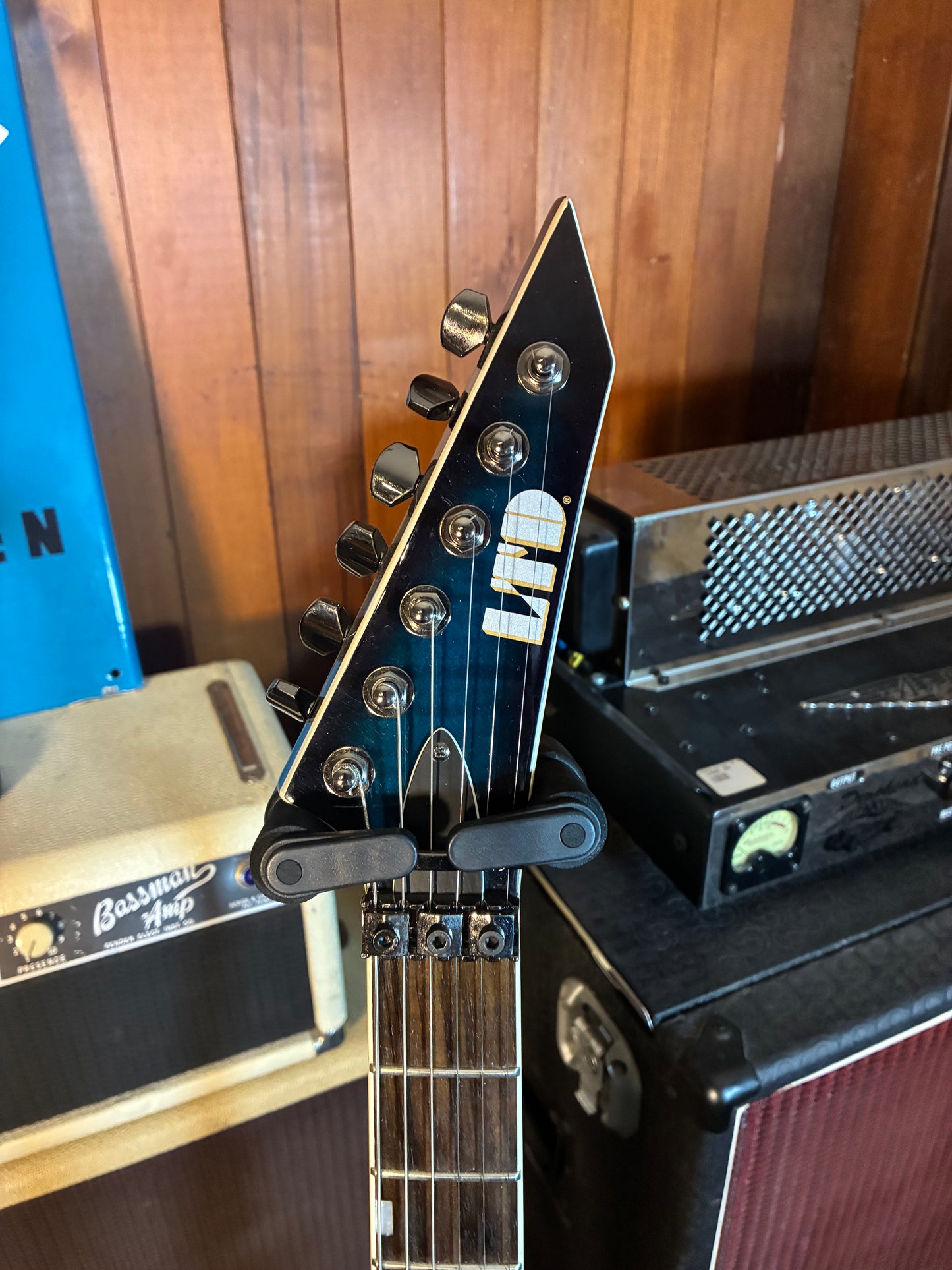 LTD MH-330 Electric Guitar w/Floyd Rose Bridge - See Through Blue Sunburst (Used)