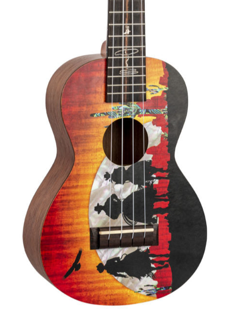 Mahalo Artist Elite Concert Ukulele w/Gig Bag - Wild West