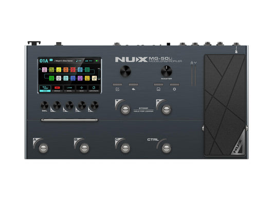 NUX MG50-LI Amp/Effect Modeler & Profiler w/Rechargeable Battery - Dark Blue