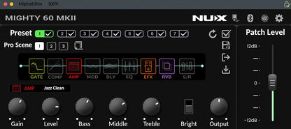 NUX Mighty 60 MKII 60w 1x12" Modeling Guitar Combo Amplifier
