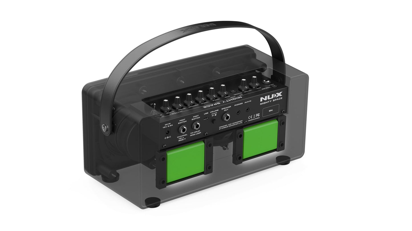 NUX Mighty Space Wireless Stereo Modeling Guitar/Bass Amplifier w/Bluetooth & Rechargeable Battery