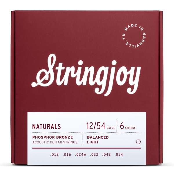 Stringjoy Naturals Phosphor Bronze Acoustic Guitar Strings