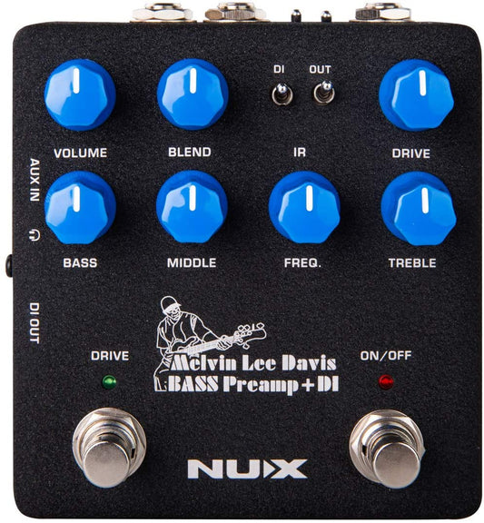 NUX Melvin Lee Davis Signature Bass Preamp/DI Pedal
