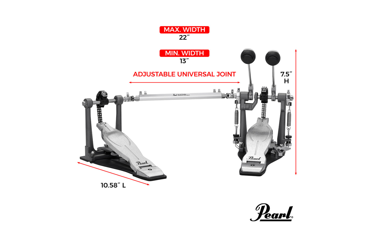 Pearl P-1032 Eliminator Solo Double Bass Drum Pedal