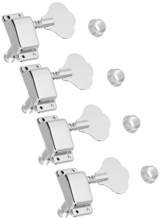 Ping Covered Inline Electric Bass Machine Heads, Chrome